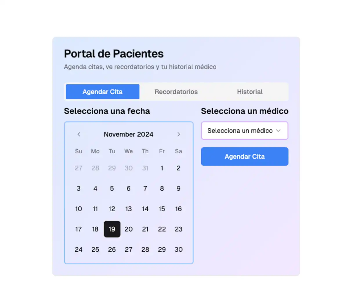 Imagen de la personalización de la aplicación generada por v0.dev